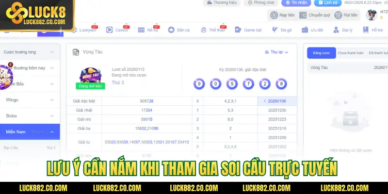 Lưu ý cần nắm khi tham gia soi cầu trực tuyến