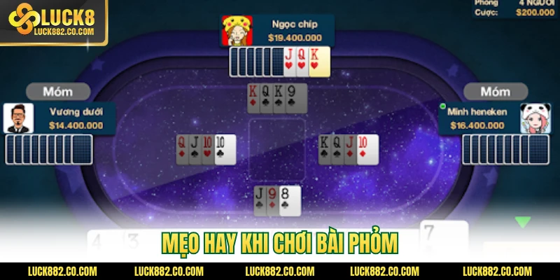 Mẹo hay khi chơi bài phỏm