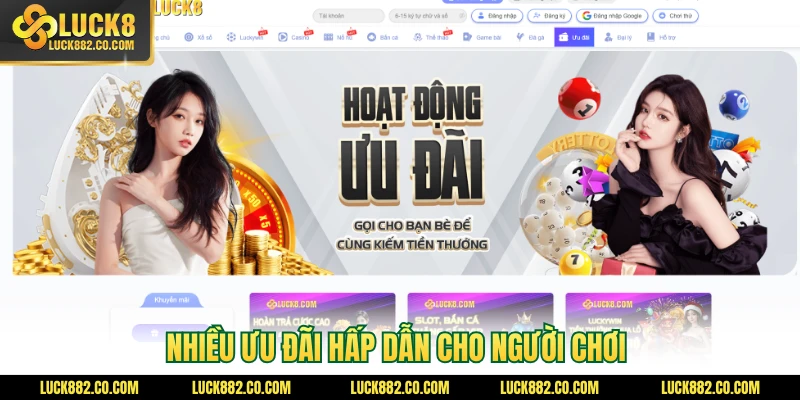 Nhiều ưu đãi hấp dẫn cho người chơi